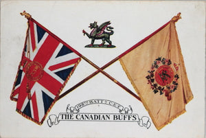 WW1 regimental postcard, ‘The Canadian Buffs’ 198th Battn CEF