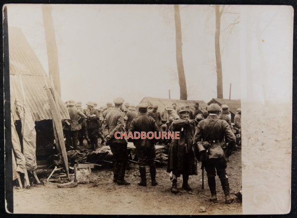WW1 photo of German military field hospital, 1916 or later