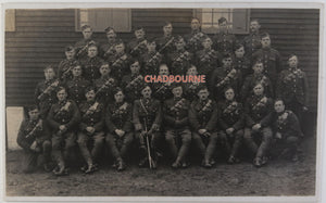 WW1 photo postcard Canada C.E.F 134th Battalion Transport Section