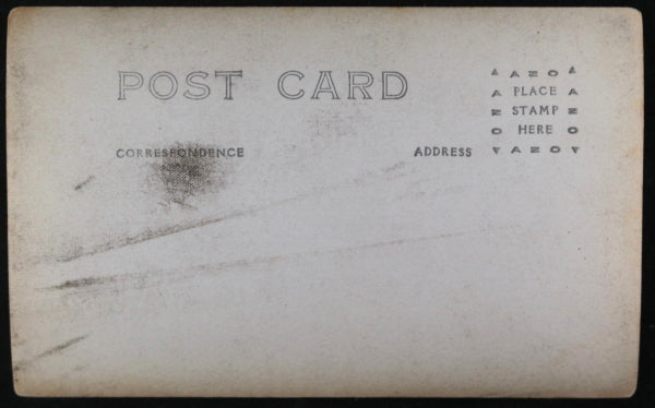 WW1 photo postcard U.S. 140th Regiment, machine gun nest France c.1918