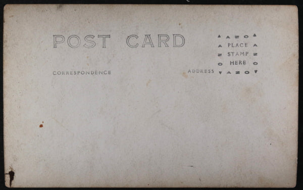 WW1 photo postcard U.S. 140th Regiment in France on the move, c.1919