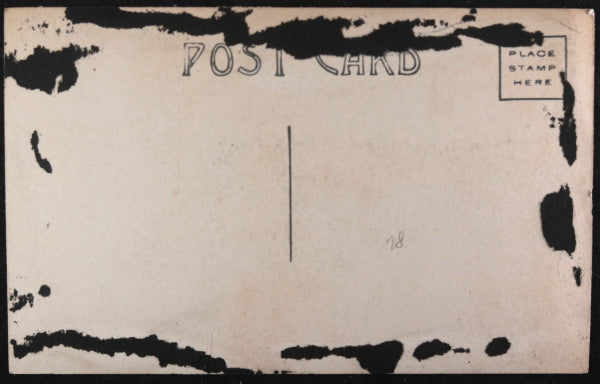 WW1 photo postcard of convoy of USA troop ships at sea c.1918/19