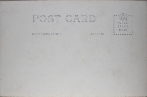 WW2-era photo postcard of US B-25 bomber on training flight