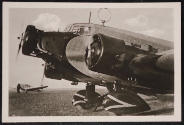 WW2 Schaller propaganda photo of German Junkers Ju 52 plane