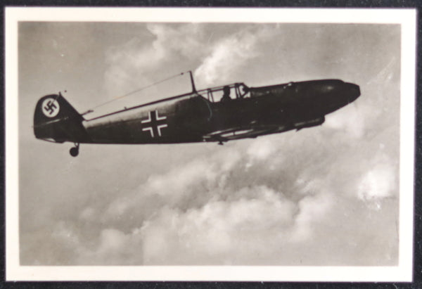 WW2 propaganda photo of German Messerschmidt fighter WW2 propaganda photo of German Messerschmidt fighter