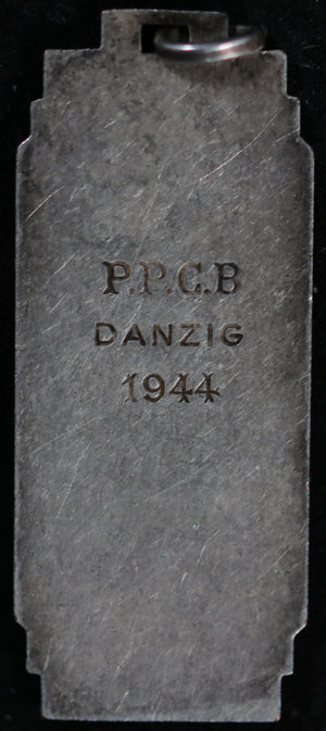 WW2 1944 Danzig Poland table-tennis medal