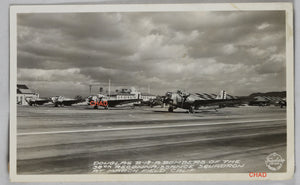 WW2 Photo Postcard B18A bombers of the 38th Recon Sqdr