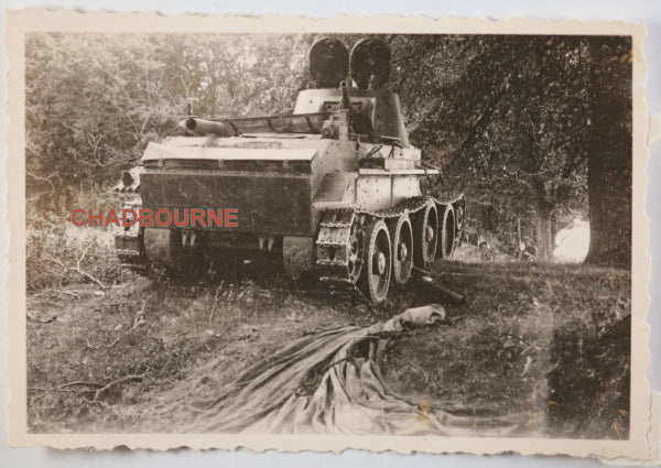 WW2 Photo of abandoned Russian KV-1 series tank - Operation Barbarossa