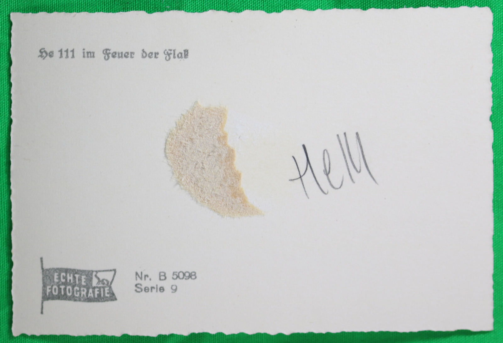 WW2 Propaganda photo of German Heinkel He 111 flying through flak