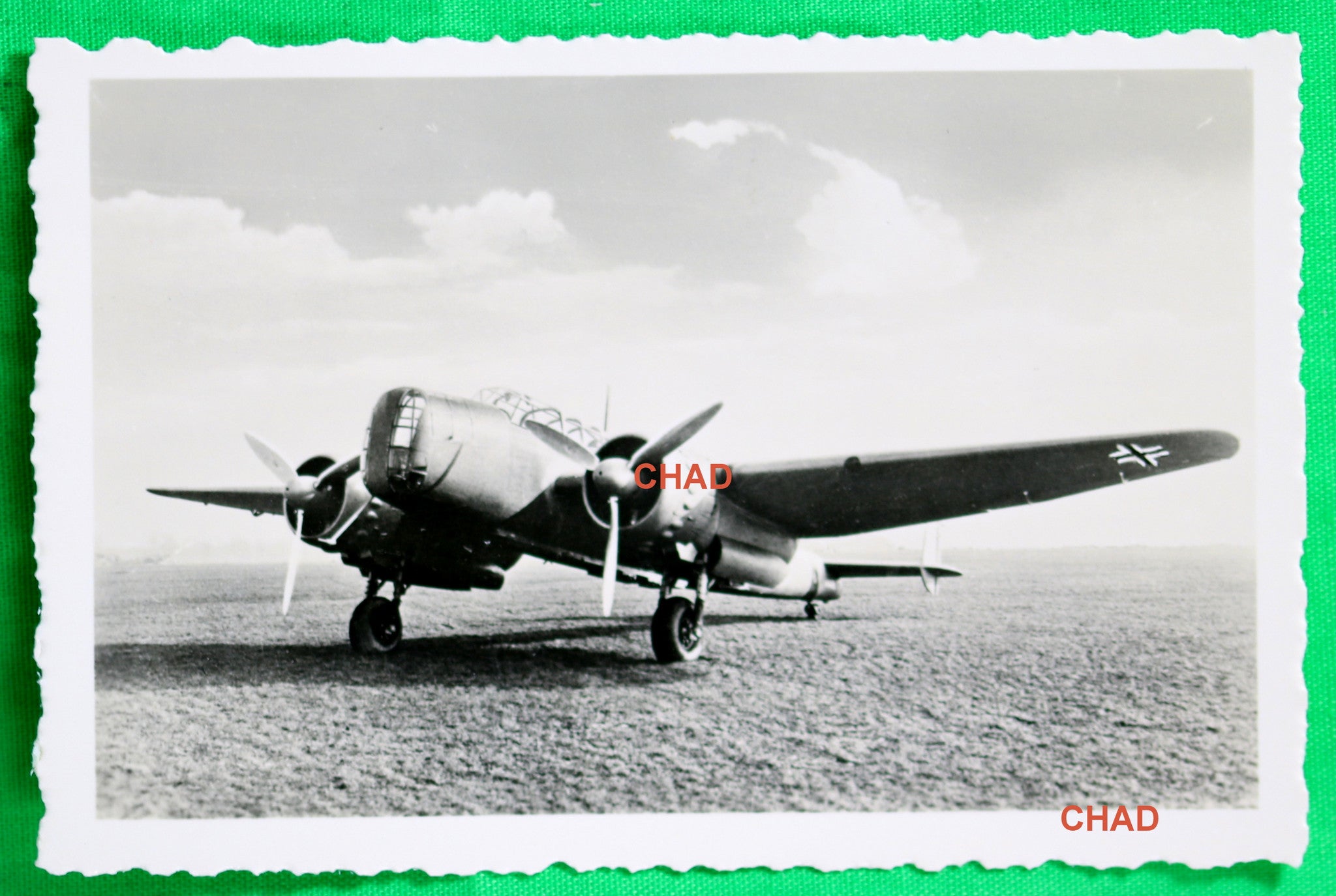 WW2 Propaganda photo of German Henschel Hs 124 on grass WW2 Propaganda photo of German Henschel Hs 124 on grass