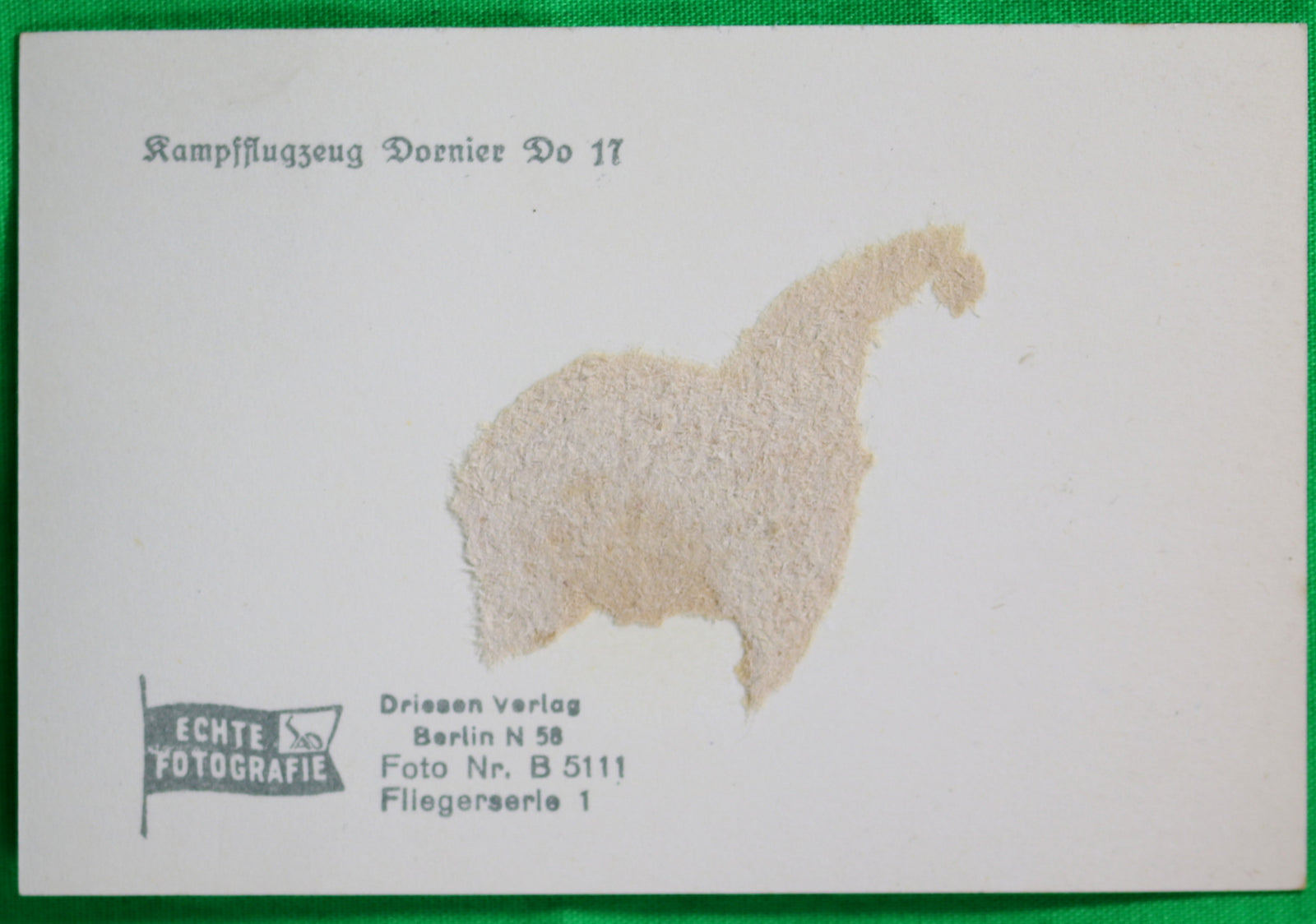 WW2 Propaganda photo of German Dornier 17 tail-gunner aiming at biplanes