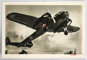 WW2 Propaganda photo of a German Dornier Do 215 bomber taking off