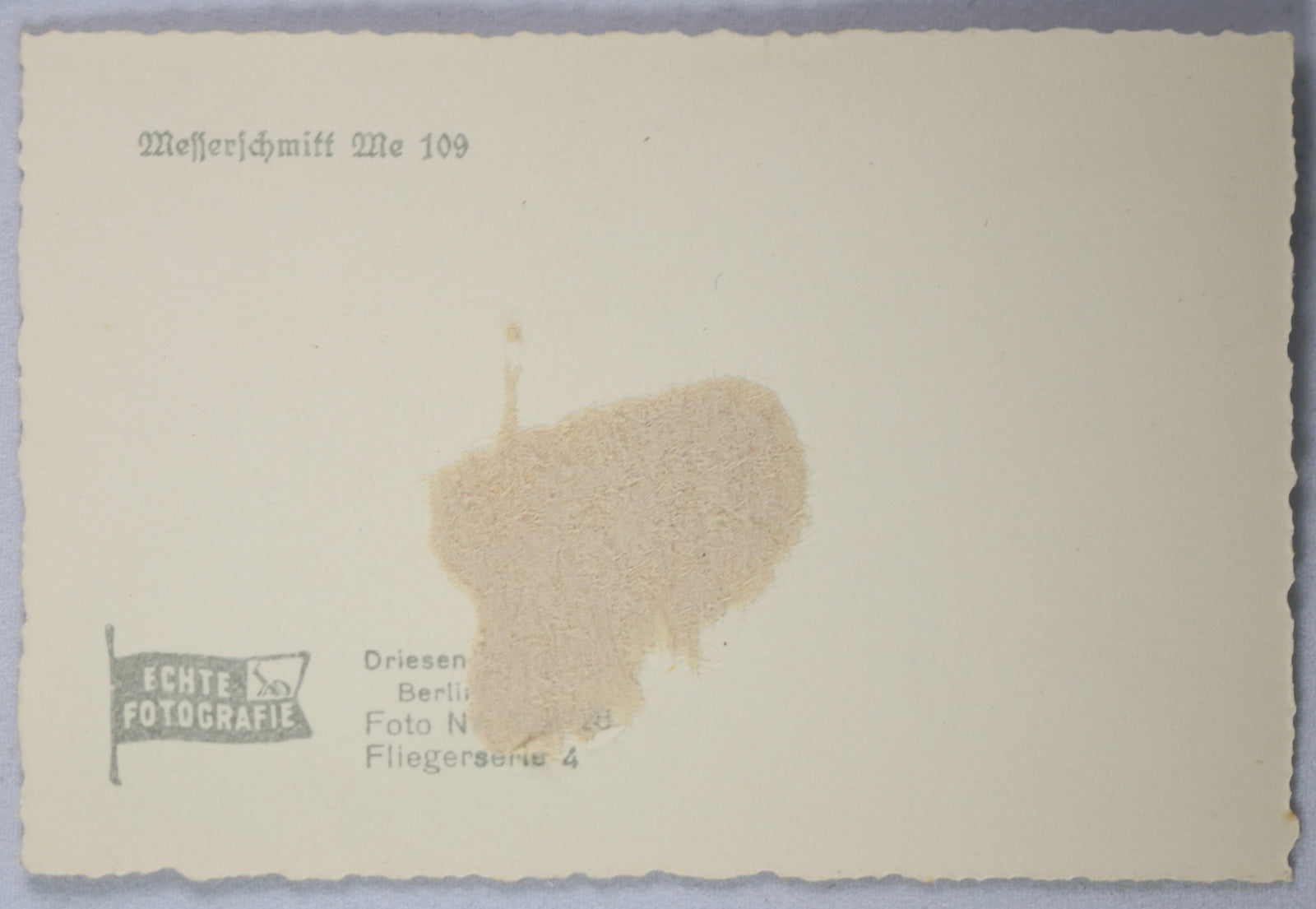 WW2 Propaganda photo German Messerschmitt Me 109 fighter airborne