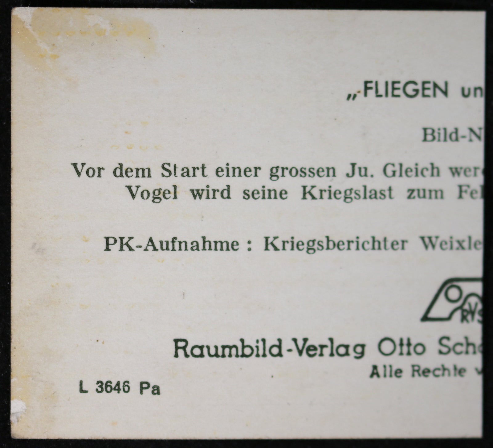 WW2 Propaganda photo German officers &  Junkers JU 52 on field