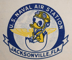 WW2 letter with Disney letterhead US Naval Air Station Jacksonville