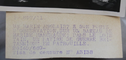 WW2 photo Atlantic merchant marine  bateau marine marchande