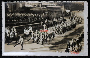 WW2 photo German military funeral procession