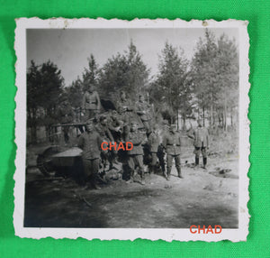 WW2 photo Germans soldiers on top enemy tank, Operation Barbarossa 1941