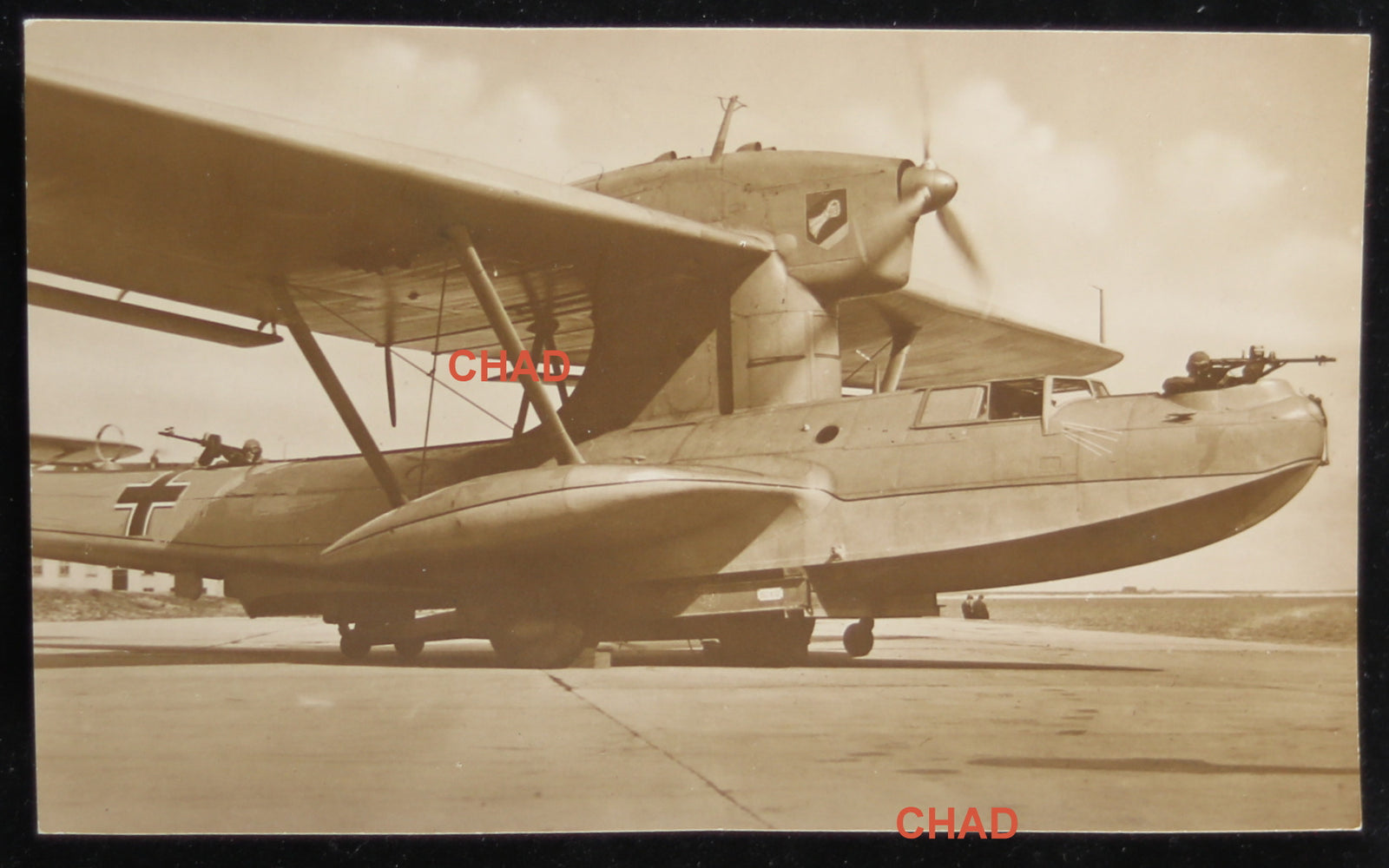 WW2 photo postcard of German Dornier DO-18 flying boat