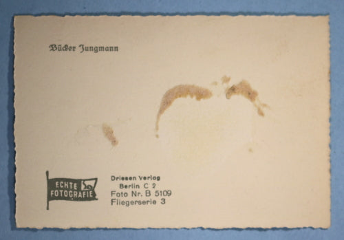 WW2 propaganda photo of Bücker Bü 131 in flight