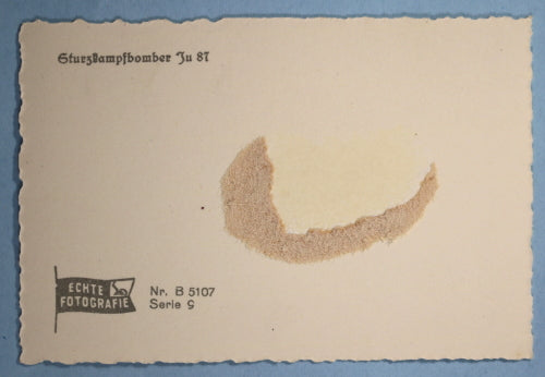 WW2 propaganda photo of German JU 87 Stuka diving