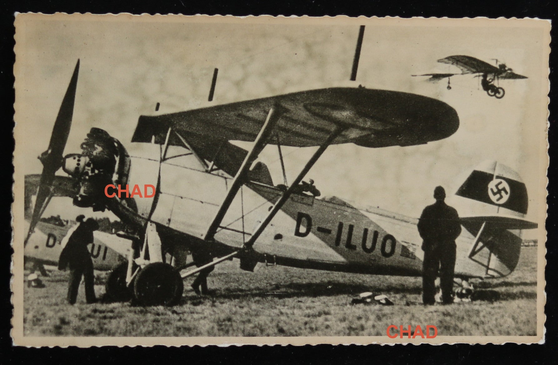 WW2 propaganda photo of German plane