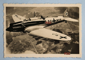 WW2 propaganda photo of Heinkel 70 in flight