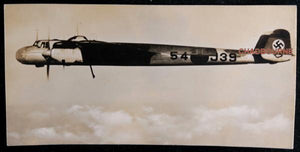  WW2 set of two photo postcards of German planes