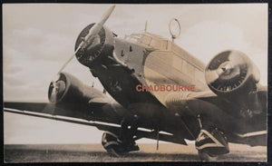  WW2 set of two photo postcards of German planes