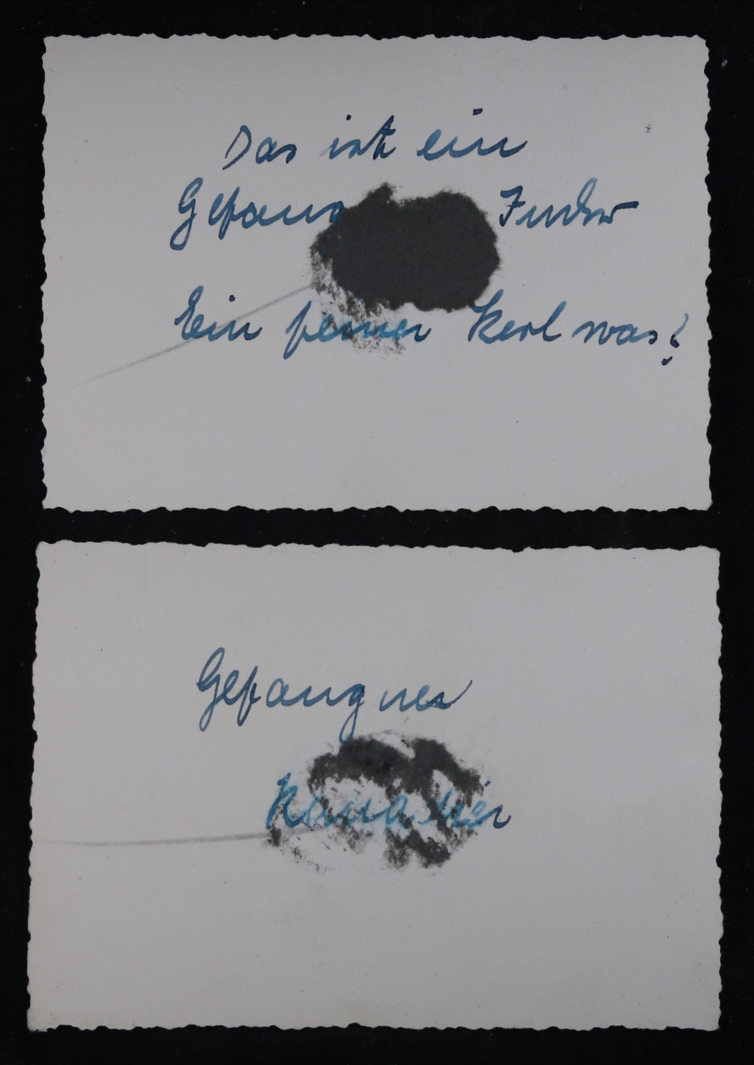 WW2 two German photos of POWs, one of which is a Canadian