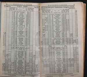 Waghorn's Guide 1928, Rail Timetables and Tourism information
