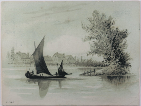 Warrior farm products trade card - Canada 1880s