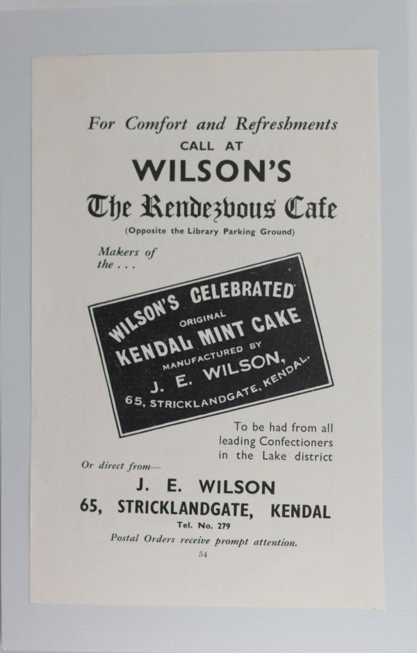 Wilson's Rendezvous Cafe & Mint Cake Kendal Cumbria UK