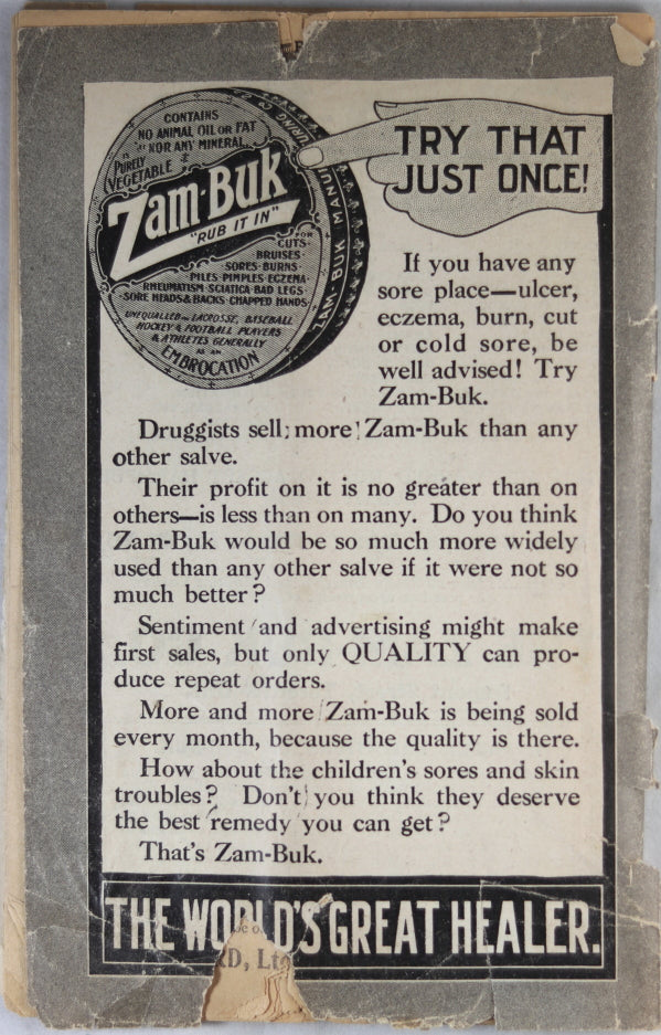 Zam-Buk 'Good Things and How to Cook them...' c. 1910's