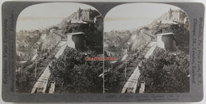 c. 1905 Quebec City stereoscopic photo Chateau Frontenac, Old Town