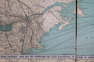 c.1908 France Canada brochure Chemins Fer GTR 'A TRAVERS L’ATLANTIQUE'