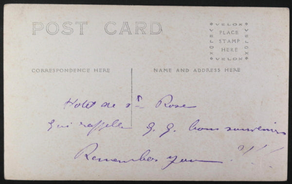 c. 1910 Canada photo postcard J. Allard Hotel Ste. Rose Manitoba