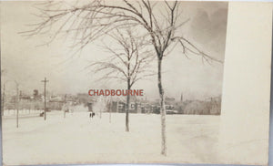 c.1910 Montréal carte postale photo Mont Royal est proche Hôtel-Dieu