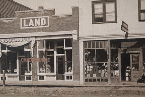 c.1910s Canada Vulcan Alberta photo postcard stores on main street