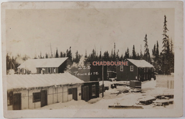 c.1910s Canada photo postcard mining town Kelso Northern Ontario