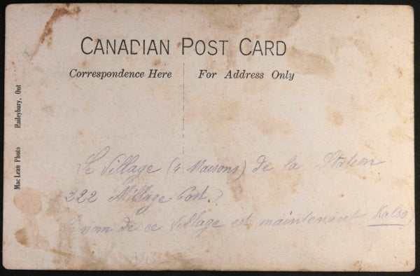c.1910s Canada photo postcard mining town Kelso Northern Ontario