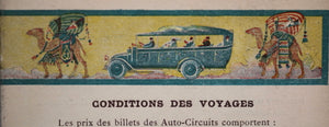 c.1920 tourisme auto-circuit nord-Africain Cie. Gle. Transatlantique