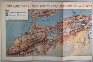 c.1920 tourisme auto-circuit nord-Africain Cie. Gle. Transatlantique
