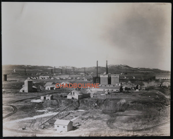 c.1930 Alberta, Frank Halliday photo Turner Valley Royalite Gas Plant 